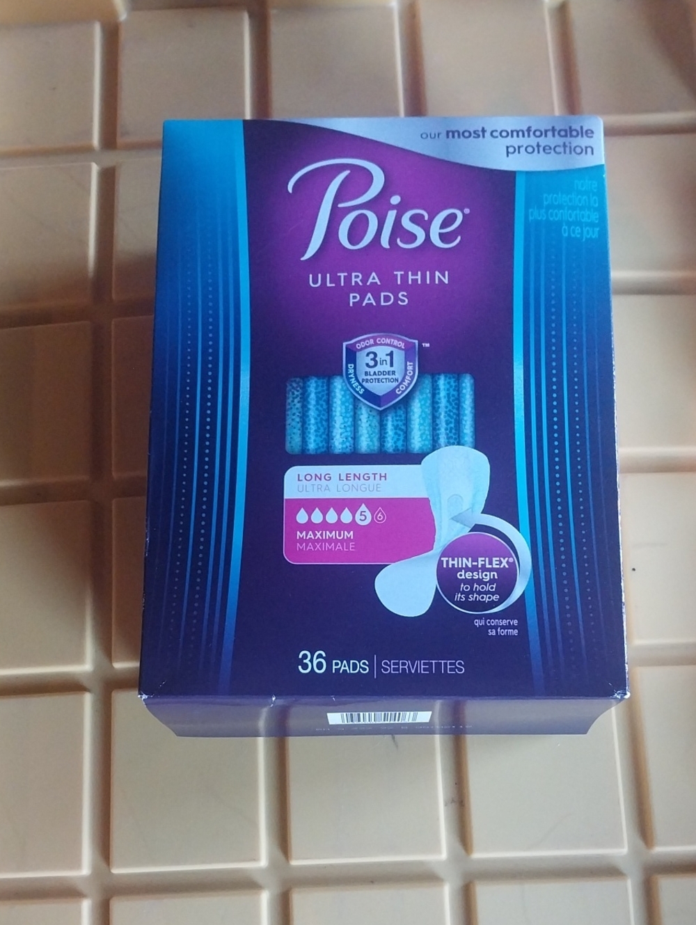 Poise Ultra Thin Long Pads - Maximum Absorbency (Purple)
